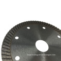 China Hot Press circular diamond fine turbo saw blade for dry cutting granite , concrete , brick